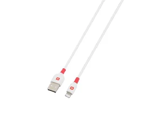USB kábel, USB-A - Lightning (Apple), 2m, SKROSS, fehér