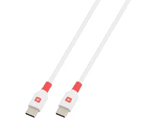 USB kábel, USB-C - USB-C, gyorstöltés, 1,2m, SKROSS, fehér