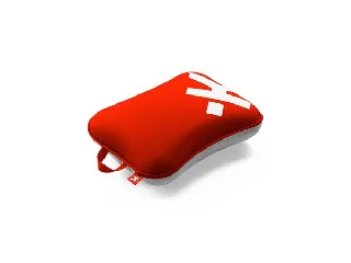 Utazópárna, memóriahabos, mini, SKROSS, piros-fehér