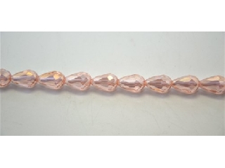 Üveggyöngy vízcsepp formájú 8*12 mm - rózsaszín