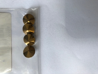 Üvegkristály parabola 10 mm-es 4 db/cs arany