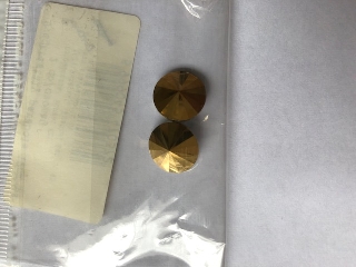 Üvegkristály parabola 12mm-es 2 db/csomag - arany