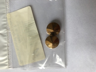 Üvegkristály parabola 12mm-es 2 db/csomag - bronz