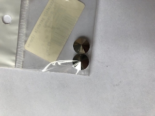 Üvegkristály parabola 12mm-es 2 db/csomag - ezüst