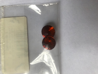 Üvegkristály parabola 12mm-es 2 db/csomag - piros