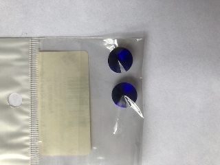 Üvegkristály parabola 12mm-es 2 db/csomag - sötétkék