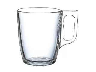 Üvegpohár, füllel, 6 db-os szett, 25cl,