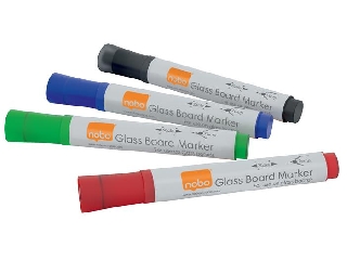 Üvegtábla marker, NOBO, 4 különböző szín