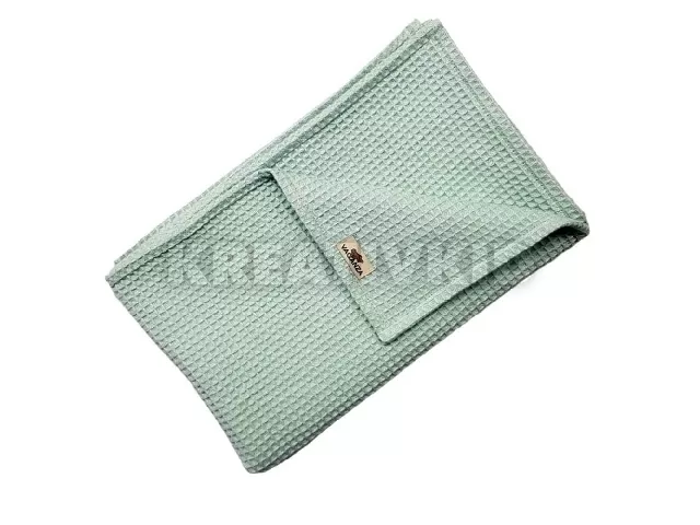 Vaganza takaró pamut Waffle 70x90cm oliva