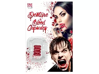 Vámpír fogsor 4 darab vér kapszulával 