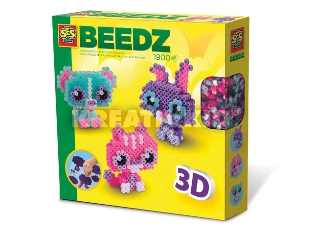 Vasalható gyöngy szett - 3Ds állatok