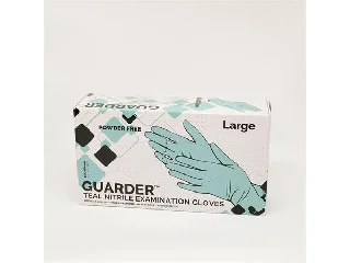 Védőkesztyű, egyszer használatos, nitril, 3,4g, S méret, 100 db, púder nélküli, kékeszöld