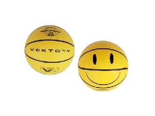 Vektory: Smiley kosárlabda - sárga