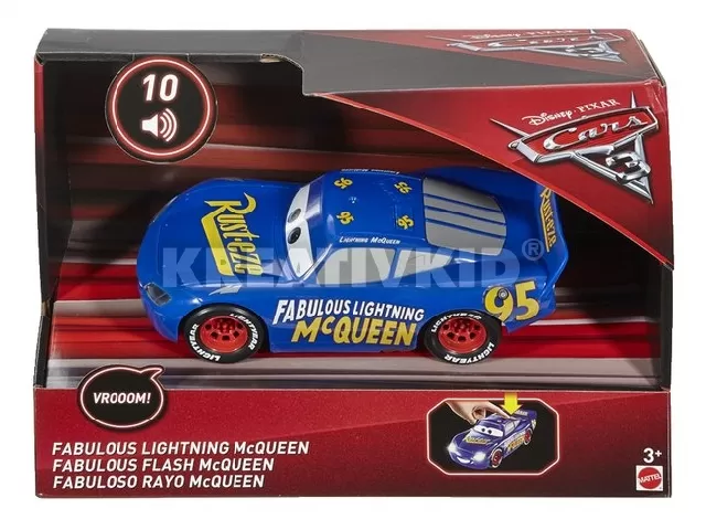 Verdák 3 világító kisautók - Lightning McQueen