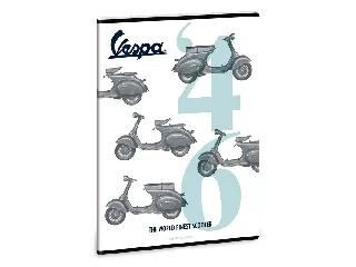 Vespa '46 A/4 extra kapcsos füzet-négyzethálós