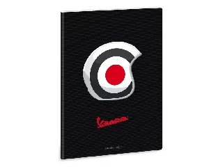 Vespa Helmet A/5 extra kapcsos füzet-négyzethálós