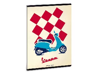 Vespa Pepita A/5 extra kapcsos füzet-négyzethálós