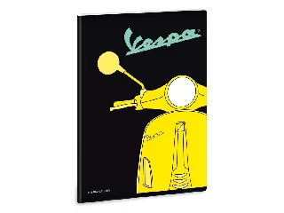 Vespa Yellow A/5 extra kapcsos füzet-négyzethálós
