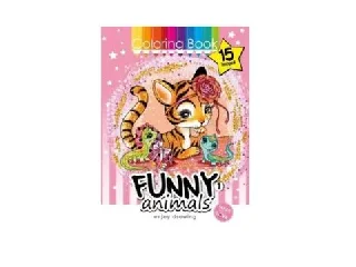 Vicces állatok 1. színező, A4-es