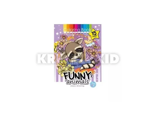 Vicces állatok 2. színező, A4-es