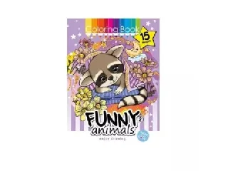 Vicces állatok 2. színező, A4-es