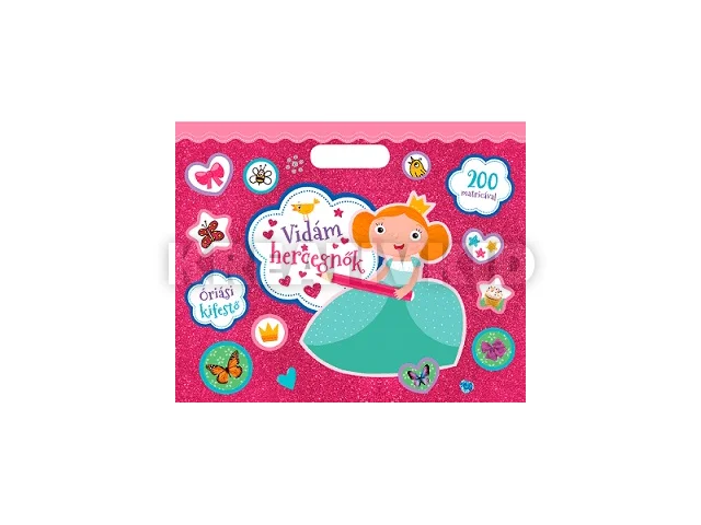 VIDÁM HERCEGNŐK - ÓRIÁS KIFESTŐ (200 MATRICÁVAL)