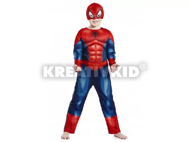 Világító Pókember jelmez 116 cm-es