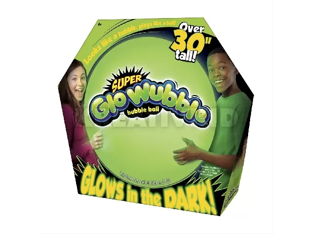 Világító Super Glo Wubble, 75 cm - zöld