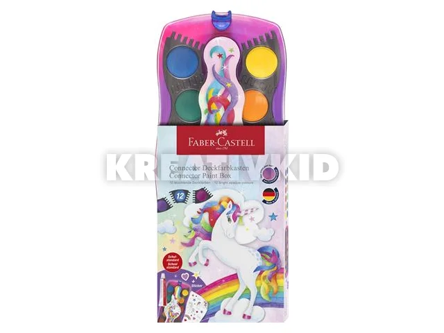 Vízfesték, 12 darabos, összeilleszthető, FABER-CASTELL