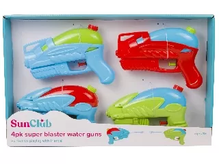 Vízipisztoly 17 cm, 4 db /doboz