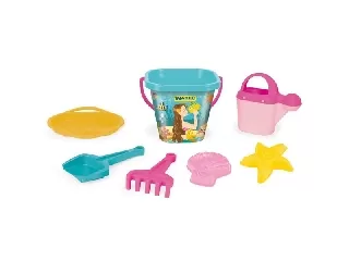 Wader: Vödrös homokozó szett lányoknak, 7 részes