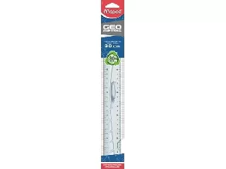 Vonalzó, műanyag, 30 cm, MAPED 