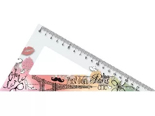 Vonalzókészlet, nagy, műanyag, 4 darabos, MAPED 