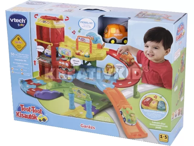 V-Tech Toot-Toot Kisautók - Garázs szett