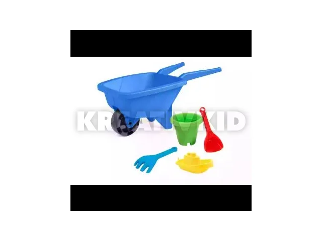 Wader: Talicska homokozó készlettel - kék