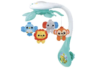 Winfun: Kiságyra szerelhető állatos zenélő forgó oroszlános 