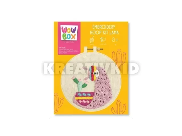 Wow Box: Hímzőkészlet - Láma