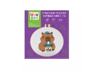 Wow Box: Kapibara Bubble Teával hímzőkészlet