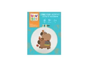 Wow Box: Vidám kapibara hímzőkészlet