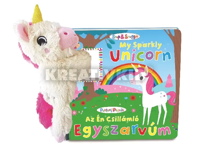 Az én csillámló egyszarvúm mesekönyv plüssel