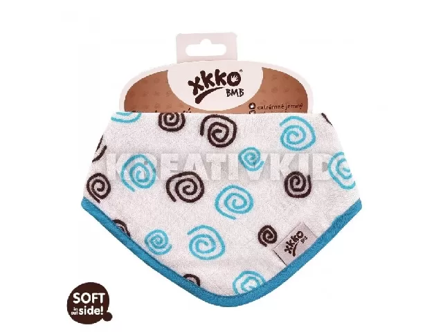 Xkko nyálkendõ patentos bambusz kék spirálok BMBBND010