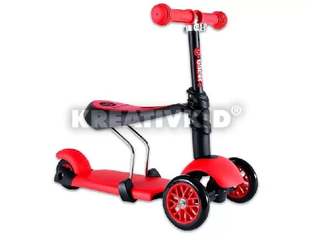 Y Glider 3 az 1-ben multifunkcionális roller - piros