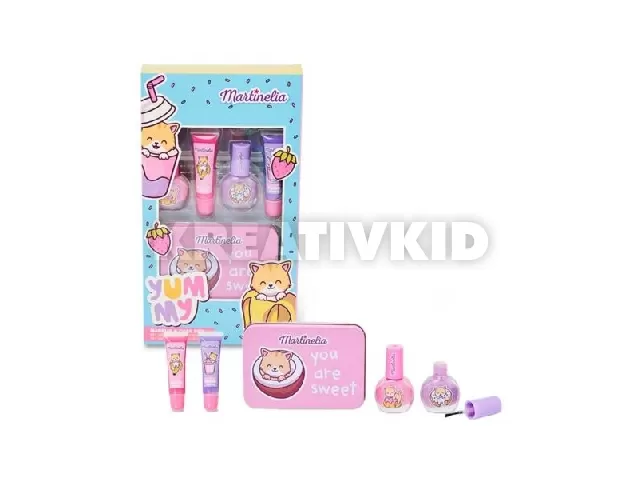 Yummy smink szett fém tárolódobozzal - Martinelia