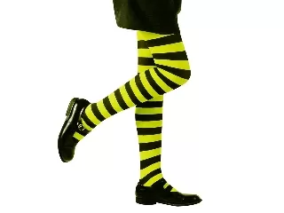 Zöld-fekete csíkos harisnya 11-14 éveseknek