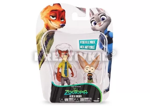Zootropolis - Állati nagy balhé, alapfigurák: Nick és Finnick