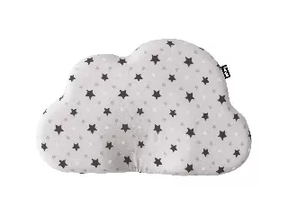 Zopa párna babáknak - laposfejûség elleni memóriahabos ergonomikus Felhõ alakú Pink stars