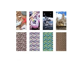 Zsebnaptár Herlitz Mix, 80x150 mm, 2 heti, fekvő - 8 minta