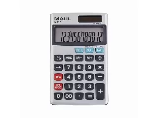 Zsebszámológép, 12 számjegy, fém előlap, MAUL 