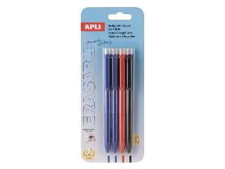 Zseléstoll, 0,5 mm, nyomógombos, radírozható, APLI 