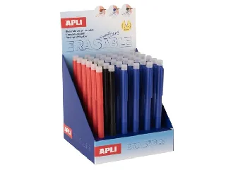 Zseléstoll display, 0,5 mm, nyomógombos, radírozható, APLI 